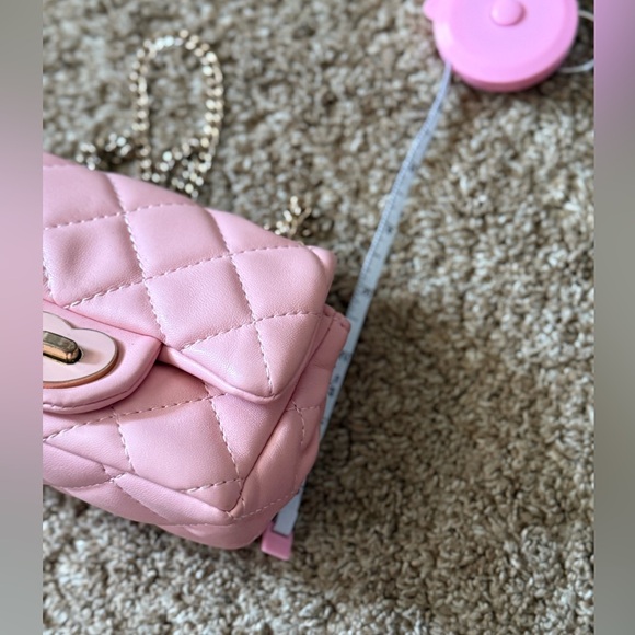Pink Quilted Chain Shoulder Bag (Childrens size) - Picture 6 of 7